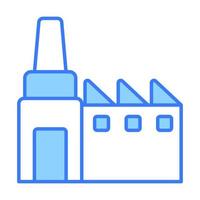 factory Finance Related Vector Line Icon. Editable Stroke Pixel Perfect.