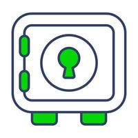 locker Finance Related Vector Line Icon. Editable Stroke Pixel Perfect.