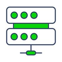 database Finance Related Vector Line Icon. Editable Stroke Pixel Perfect.