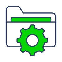 folder management Finance Related Vector Line Icon. Editable Stroke Pixel Perfect.