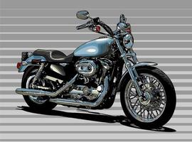 cruiser motorcycles vector template