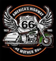 motorcycls route 66 symbol vector