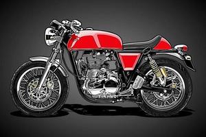 cafe racer mtorcycles vector