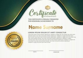 certificate template with luxury and elegant texture pattern background vector