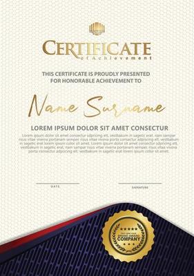 Certificate template with textured background,