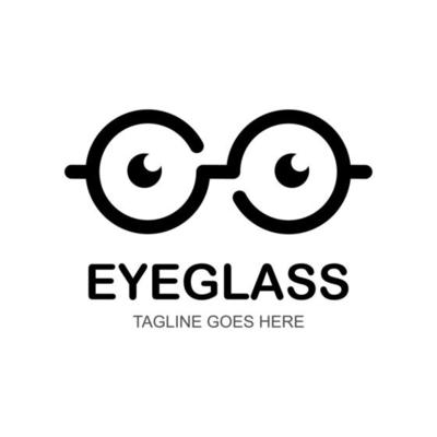 eyeglasses vector logo