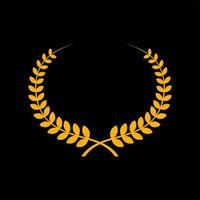 Laurel wreath vector icon