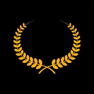 Laurel wreath vector icon