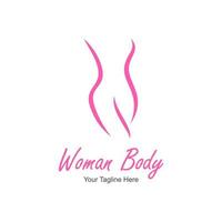 woman body logo vector