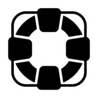 lifeguard Finance Related Vector Line Icon. Editable Stroke Pixel Perfect
