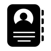 contact book Finance Related Vector Line Icon. Editable Stroke Pixel Perfect.