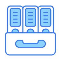 file cabinet Finance Related Vector Line Icon. Editable Stroke Pixel Perfect.