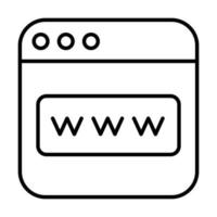 icono de línea vectorial relacionado con las finanzas del sitio web. píxel de trazo editable perfecto. vector