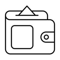 icono de línea vectorial relacionado con la financiación de la cartera. píxel de trazo editable perfecto. vector