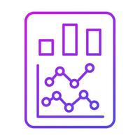 report Finance Related Vector Line Icon. Editable Stroke Pixel Perfect.