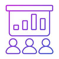 presentation Finance Related Vector Line Icon. Editable Stroke Pixel Perfect.