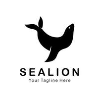 sea lion logo vector