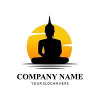 buddha vector logo