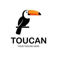 toucan bird logo vector