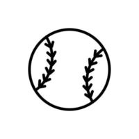 icono de contorno de béisbol vector