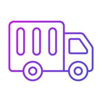 delivery truck Finance Related Vector Line Icon. Editable Stroke Pixel Perfect.