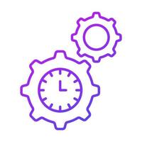 time management Finance Related Vector Line Icon. Editable Stroke Pixel Perfect.