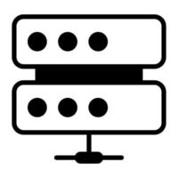 database Finance Related Vector Line Icon. Editable Stroke Pixel Perfect.