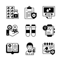 Set of Medical and Healthcare, vector icons. Premium quality symbols.