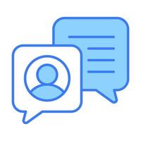 conversation Finance Related Vector Line Icon. Editable Stroke Pixel Perfect.