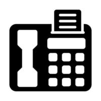 fax machine Finance Related Vector Line Icon. Editable Stroke Pixel Perfect.