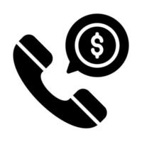 financial call Finance Related Vector Line Icon. Editable Stroke Pixel Perfect.