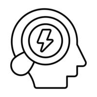 brain training Finance Related Vector Line Icon. Editable Stroke Pixel Perfect.