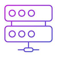 database Finance Related Vector Line Icon. Editable Stroke Pixel Perfect.