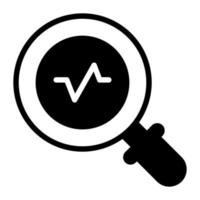 explore stats Finance Related Vector Line Icon. Editable Stroke Pixel Perfect.