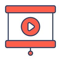 presentation Finance Related Vector Line Icon. Editable Stroke Pixel Perfect.