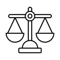 justice Finance Related Vector Line Icon. Editable Stroke Pixel Perfect.