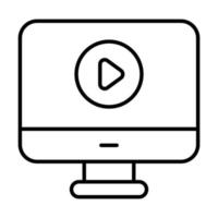 icono de línea de vector relacionado con las finanzas del blog de video. píxel de trazo editable perfecto.