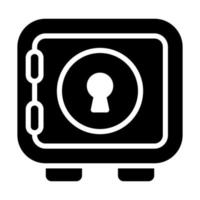 locker Finance Related Vector Line Icon. Editable Stroke Pixel Perfect.