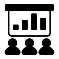 presentation Finance Related Vector Line Icon. Editable Stroke Pixel Perfect.