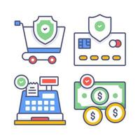Shopping and E-commerce, Simple vector illustration.