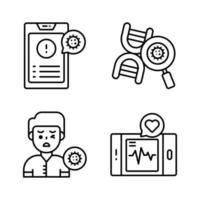 Set of Medical and Healthcare, vector icons. Premium quality symbols.