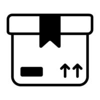 package box Finance Related Vector Line Icon. Editable Stroke Pixel Perfect.