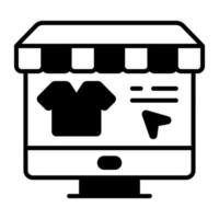 tienda en línea conceptos modernos diseño, ilustración vectorial vector