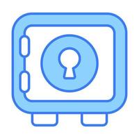 locker Finance Related Vector Line Icon. Editable Stroke Pixel Perfect.