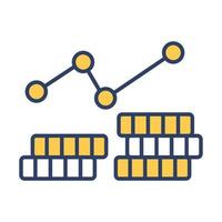 stack exchanging Finance Related Vector Line Icon. Editable Stroke Pixel Perfect.