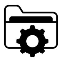 folder management Finance Related Vector Line Icon. Editable Stroke Pixel Perfect.