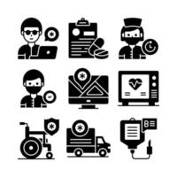 Set of Medical and Healthcare, vector icons. Premium quality symbols.