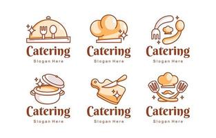 colección de logotipos de catering vector