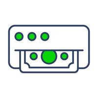 ATM machine Finance Related Vector Line Icon. Editable Stroke Pixel Perfect.