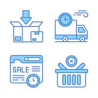 Shopping and E-commerce, Simple vector illustration.